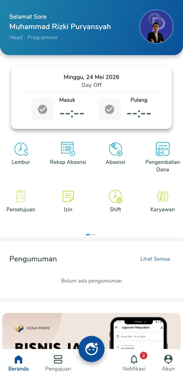 Mobile app HUMANCE